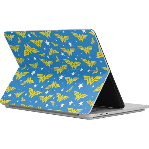 DC Comics Wonder Woman Logo Pattern Surface Laptop Studio Skin